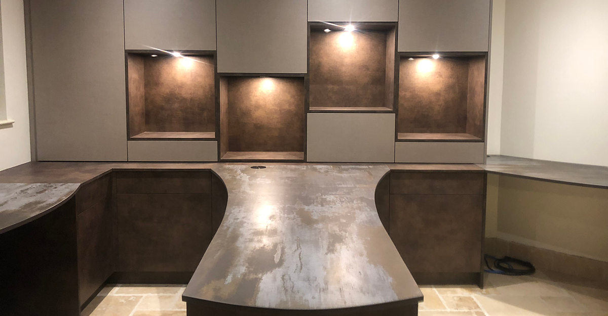 bespoke grey and bronze study maidstone